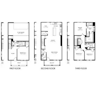 New construction Townhouse house 425 Elise Wy, Lawrenceville, GA 30045 plan Leighton End Unit - image