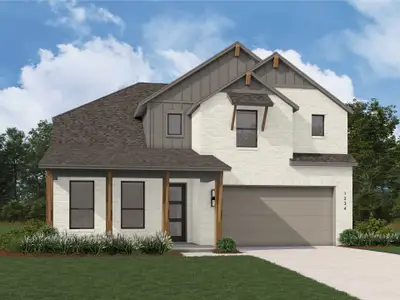 New construction Single-Family house 112 Green Brush Dr, Liberty Hill, TX 78642 plan Renoir - image