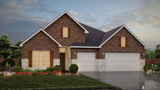New construction Single-Family house 1607 Barlett Sq, New Braunfels, TX 78130 plan Mariscal Canyon View - image
