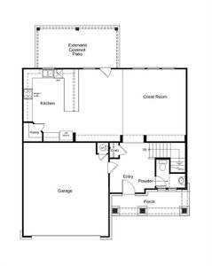 This floor plan features 3 bedrooms, 2 full baths, 1 half bath, and over 2,200 square feet of living space.