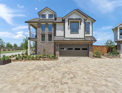 New construction Single-Family house 10003 Agave Point Ct, Iowa Colony, TX 77583 plan Riverdale – Courtyard Collection - image