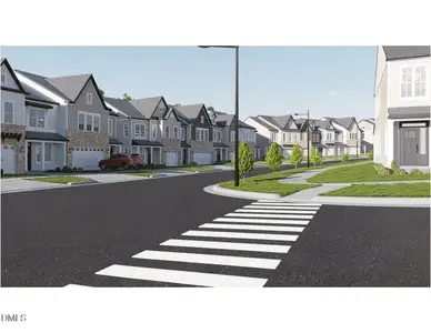 New construction Townhouse house 1118 Bell Heather Rd, Unit 68, Durham, NC 27703 plan Hydrangea - Vanguard Collection - image