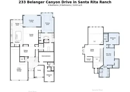 New construction Single-Family house 233 Belanger Canyon Dr, Liberty Hill, TX 78642 plan 222 Plan - image