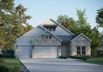 New construction Single-Family house 120 Morningdale Dr, Liberty Hill, TX 78642 plan Johnson 5128 - image