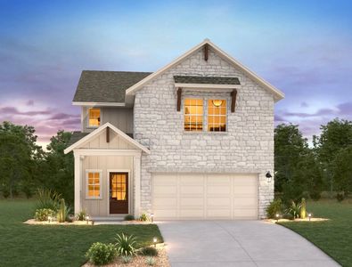 New construction Single-Family house 17518 Carmel Rancho Ave, Pflugerville, TX 78660 plan Conroe - image