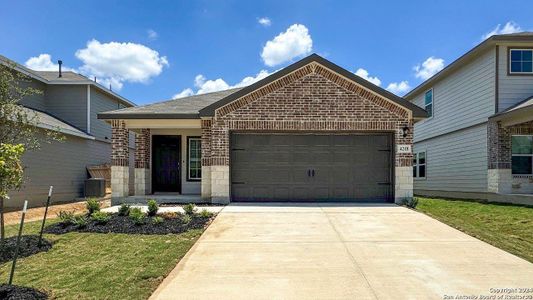 New construction Single-Family house 4218 Tarragon Place, Von Ormy, TX 78073 The Caroline- photo 0