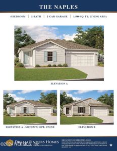 New construction Single-Family house 779 Cordova Palms Parkway, Saint Augustine, FL 32095 Naples- photo 0