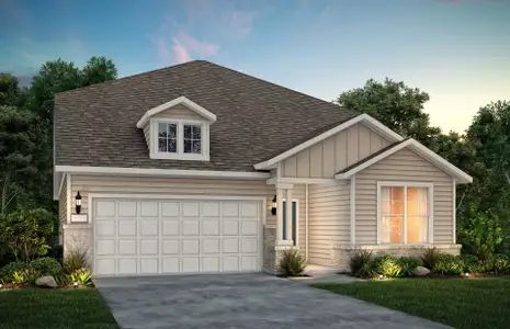 New construction Single-Family house 317 Bristlecone Bnd, Liberty Hill, TX 78642 plan Keller - image