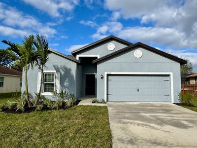 New construction Single-Family house 4164 Sw Webb St, Port Saint Lucie, FL 34953 Coral- photo 0