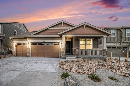 New construction Single-Family house 3905 Doubletrack Lane, Castle Rock, CO 80108 Davis- photo 0