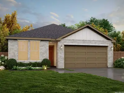 New construction Single-Family house 1032 Willowbrook, New Braunfels, TX 78130 plan Garden View - image