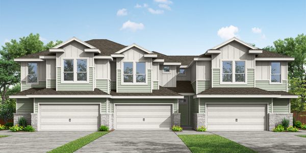 New construction Townhouse house 2546 Jack Nora Wy, Round Rock, TX 78665 plan Comal - image