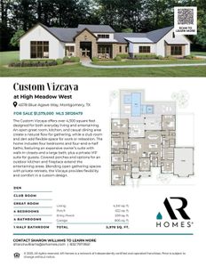 New construction Single-Family house 4578 Blue Agave Wy, Montgomery, TX 77316 plan Vizcaya  - image 3