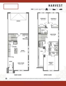 An end unit home featuring a fantastic open concept design and flooded with natural light, our Zoe floor plan is always in demand!