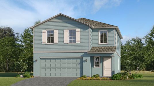 New construction Single-Family house 3826 Ambersweet Xing, Parrish, FL 34219 plan COLUMBUS - image