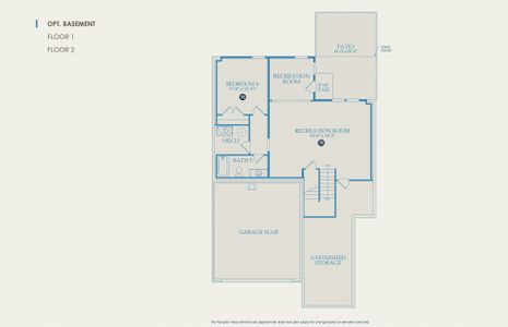 Leyton Floor Plan, Quick Move-In Home, Basement