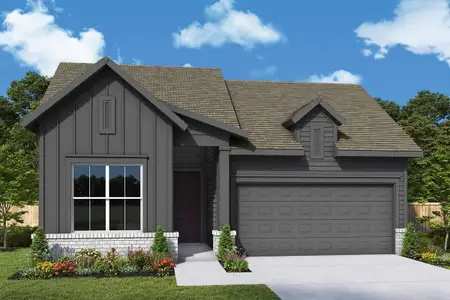 New construction Single-Family house 1930 El Pino St, Todd Mission, TX 77316 plan The Brownsville - image
