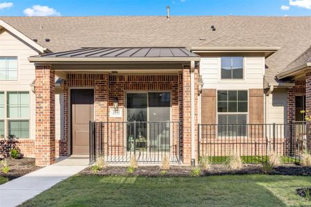 New construction Townhouse house 616 Tall Grass Trail, Wylie, TX 75098 Prague- photo 0