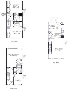 New construction Townhouse house 3114 Coquina Ln, Charlotte, NC 28206 plan Spencer - image