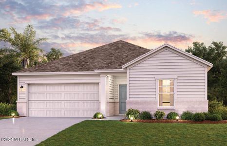 New construction Single-Family house 212 Montgomery Ct, Palm Coast, FL 32164 Palmetto- photo 0