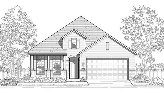 New construction Single-Family house 345 Hulda Trl, New Braunfels, TX 78130 Amberley Plan- photo 0