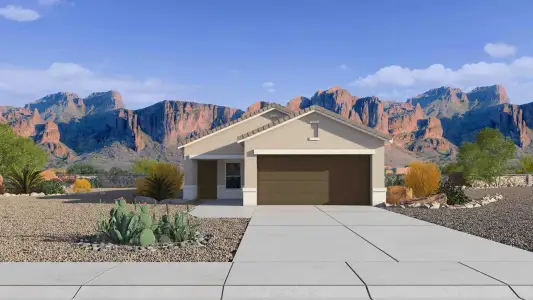 New construction Single-Family house 1440 W Caroline St, Coolidge, AZ 85128 plan Amber - image