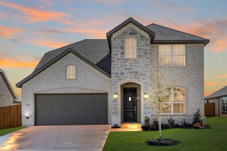 New construction Single-Family house 1344 Fox Glen Trail, Crowley, TX 76036 Concept 2440- photo 0