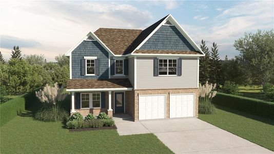 New construction Single-Family house 3603 Squires Park Lane, Loganville, GA 30052 Denmark- photo 0