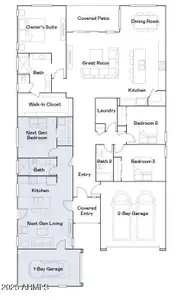 New construction Single-Family house 3483 E Aglio Ave, San Tan Valley, AZ 85143 plan Trillium Plan 4585 - image