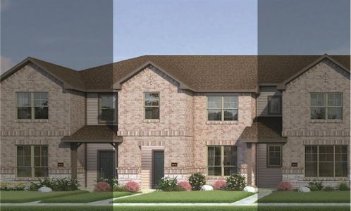 Houston with Elevation 6B Stone Exterior 2023 Townhomes