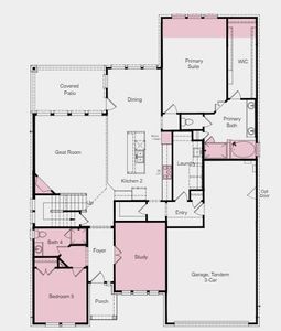 Structural options added include; Extended primary suite and walk-in closet, drop-in tub and mud set shower in primary bath, 5th bedroom and 4th bath, study, media room, and mud set shower in 4th bath.