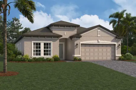 New construction Single-Family house 7635 Painted Sky Place, Land O Lks, Land O' Lakes, FL 34637 plan Madeira II - image