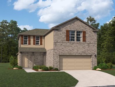 New construction Single-Family house 9909 Paseo Post Pl, Schertz, TX 78108 Knox- photo 0