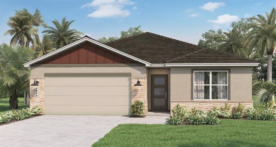 New construction Single-Family house 3618 Malawi Trl, St. Cloud, FL 34772 plan Cali Modern - image
