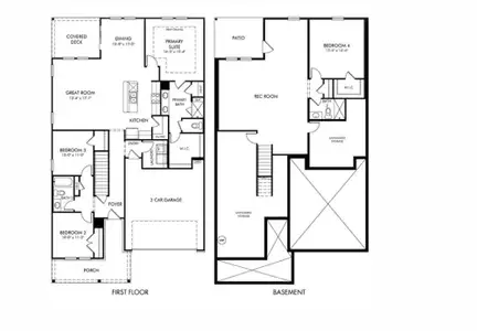 New construction Single-Family house 716 Palmer Pendleton Wy, York, SC 29745 plan Chandler Basement - image