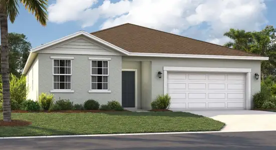 New construction Single-Family house 933 Pearlwood Lp, Eagle Lake, FL 33839 plan The Webber - image