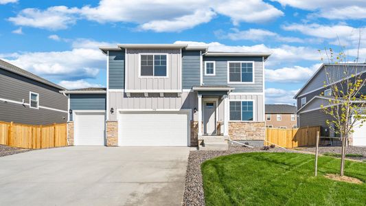 New construction Single-Family house 13491 Valentia St, Thornton, CO 80602 Bridgeport- photo 0