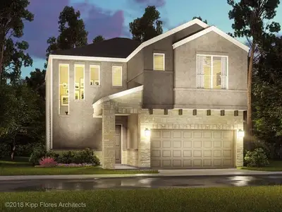 New construction Single-Family house 3120 Quiet Sunset Dr, Houston, TX 77080 The Retreat (2038)- photo 0
