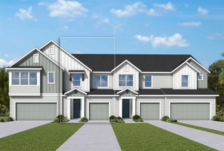 New construction Townhouse house 6424 Jensen View Ave, Apollo Beach, FL 33572 plan The Cowden - image
