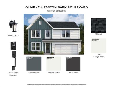 New construction Single-Family house 114 Easton Park Blvd, Dallas, GA 30157 plan Olive - image
