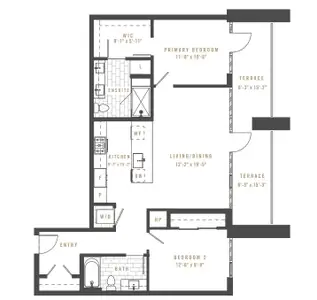 New construction Penthouse house 525 18th St, Denver, CO 80202 plan THE BROADWAY - image