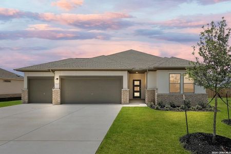 New construction Single-Family house 17427 Yellow Pine Dr, Elmendorf, TX 78112 plan Young - image