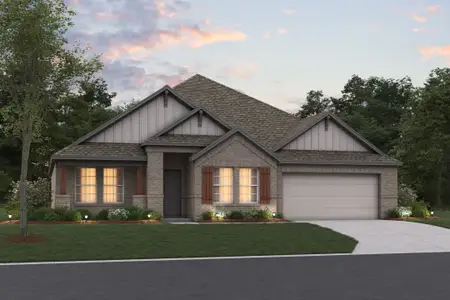 New construction Single-Family house 160 Hudson Ln, Justin, TX 76247 plan Sheldon - 50' Smart Series - image