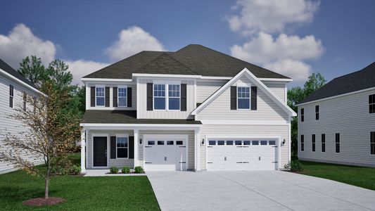 New construction Single-Family house 3033 Coastal Dream Wy, Leland, NC 28451 plan Warwick II - image