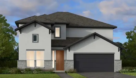 New construction Single-Family house 419 Jackson River Lp, Kyle, TX 78640 plan Saffron - image