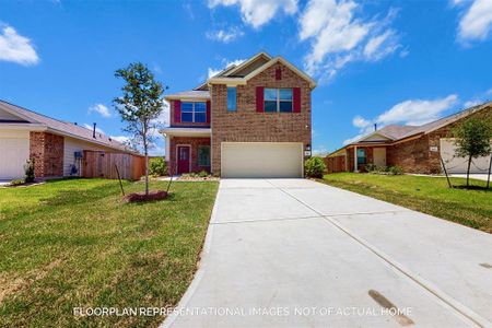 New construction Single-Family house 31907 Splendor Dr, Fulshear, TX 77441 Larkspur- photo 0