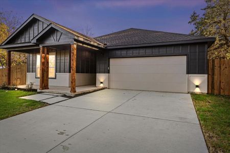 Ranch-style house with a garage