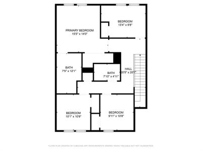 Second floor layout.