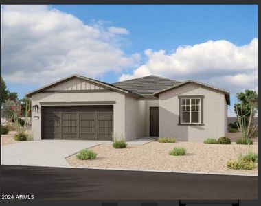 New construction Single-Family house 11830 N Eva Lane, Maricopa, AZ 85139 Marigold- photo 0