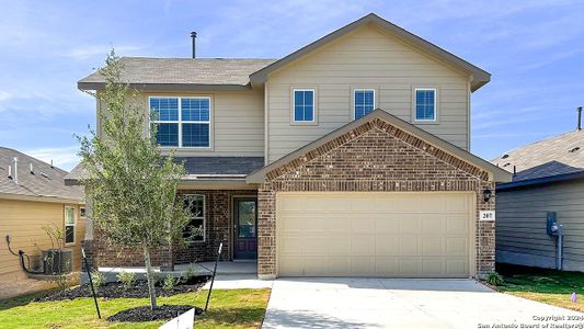 New construction Single-Family house 207 Sparrowhawk, San Antonio, TX 78253 The Walsh- photo 0